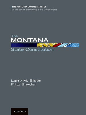 cover image of The Montana State Constitution